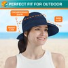 SUN CUBE Sombrero de sol para mujer UPF 50+, visera