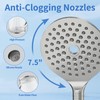 JONKEAN Dual Shower Heads with Handheld Spray Combo, 7.5" Big