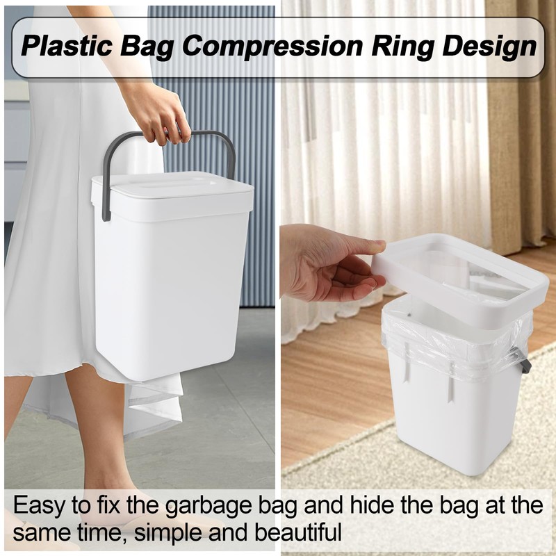 JWKDXH 0.8 Gallon/3l Compost Bin Kitchen, for Use on Countertops