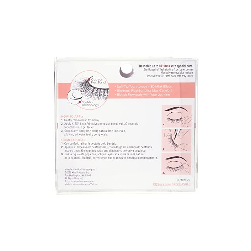 KISS Lash Couture Naked Drama Collection False Eyelashes with Cushion