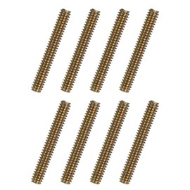 uxcell 8pcs Fully Threaded Rods 1/4x1-3/4 All Thread Studs Long Threaded Screw Carbon Steel for Furniture Garden Railing Mounting Assembly Fastening Frame Connection Colorful Zinc