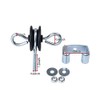 Farm Electric Fence T-Post Gate Handle Anchors Double Hook, galvanised