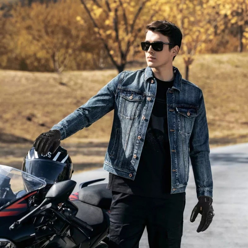 ILIKEORIENTILIKEORIENT Guantes Impermeables Y Térmicos Con Protecciones Motociclism