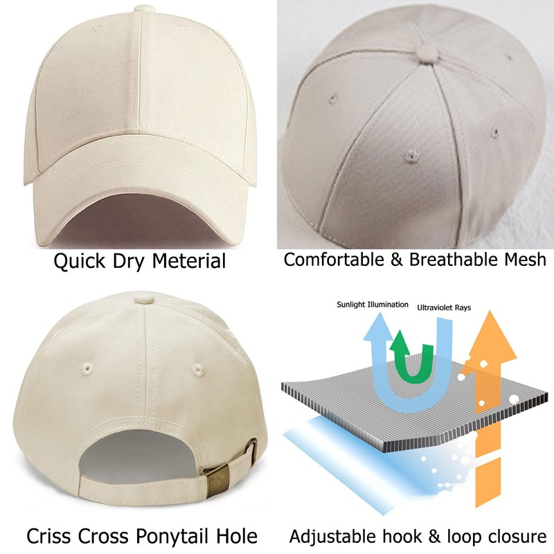 QEEROYO Baseball Caps, Adjustable Athletic Baseball Cap, Baseball Caps for