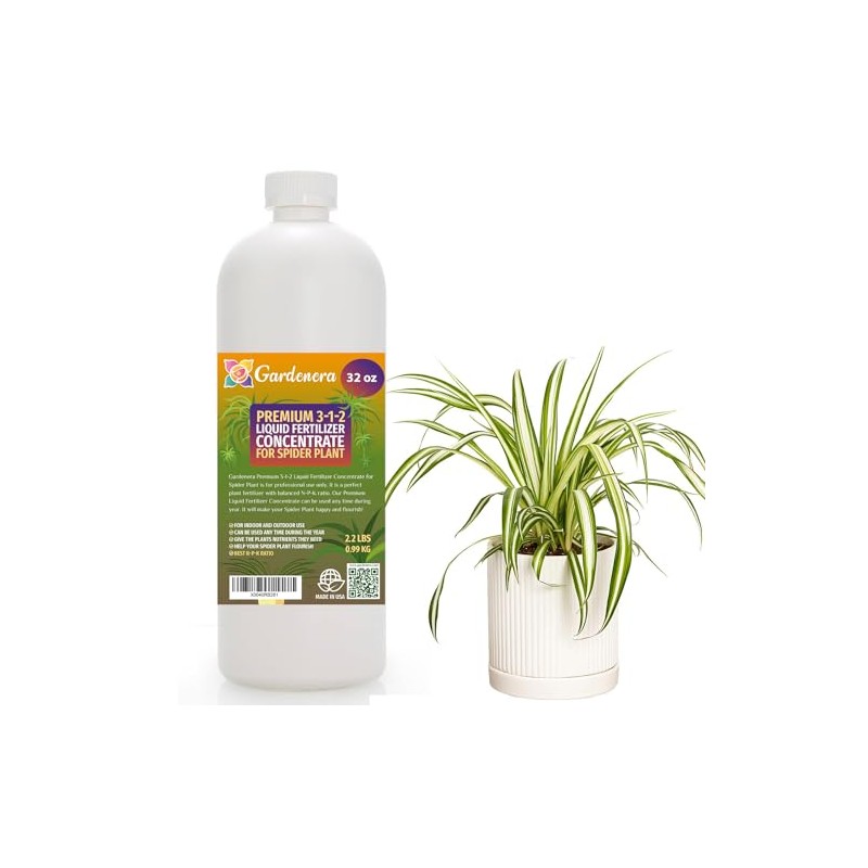 Gardenera Premium Liquid Spider Plant Fertilizer - 3-1-2 Concentrate for