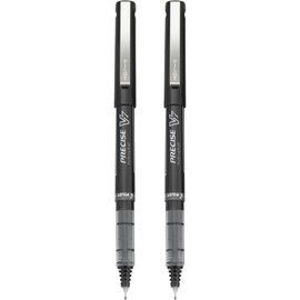Pilot Precise V7, Bolígrafo, Tinta Líquida Negra, Blíster 2 Piezas (25010)