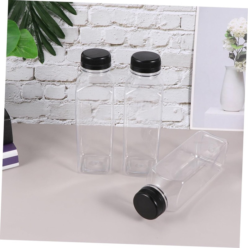 LABRIMP Elegant 400ml Juice Bottles for Cold Brew Juice Reusable