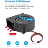 GDSTIME 75mm x 30mm Blower 12V Dual Ball Bearing Centrifugal
