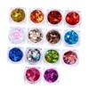 Healvian 3sets Large Quantity Sequins Nail Art Wraps Stickers for