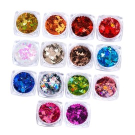 Healvian 3sets Large Quantity Sequins Nail Art Wraps Stickers for Women Girl DIY *3
