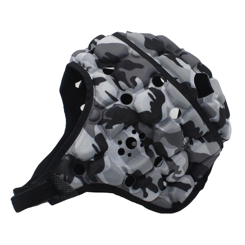 Body Armour Ventilator Head Guard (Camo Black, Small Adult)