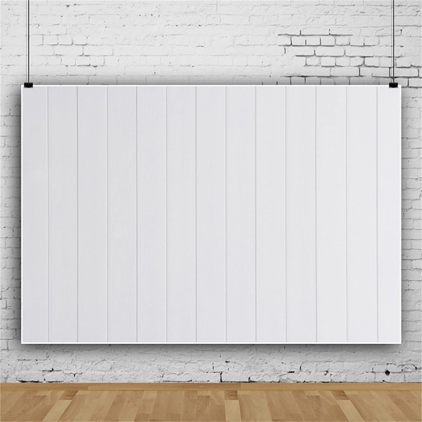 Qinunipoto White Wood Plank Background Wood Grain 1.5x1m for Commemorative