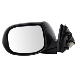 TRQ Driver Side Mirror Assembly Power Heated Turn Signal Foldaway Paint to Match Compatible with 2009-2014 Acura TSX