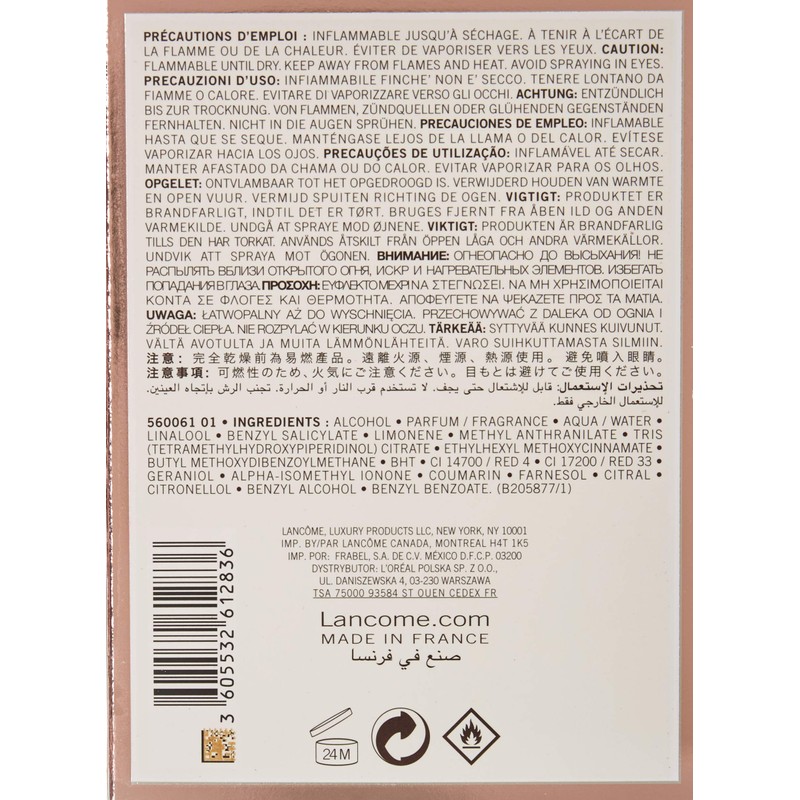 Lancome Eau de Parfum Spray, La Vie Est Belle, 2.5