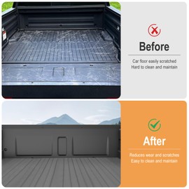 AOMSAZTO Tailgate Mat Compatible with Honda Ridgeline 2025 2024 2023 2022 2021 2020 2019 2018 2017 Heavy Duty Pickup Truck Tailgate Pad Cover Protector TPE All Weather Ridgeline Accessories