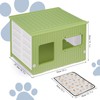 Plastic Cat House for Outdoor Indoor Use, Stackable Feral Cat