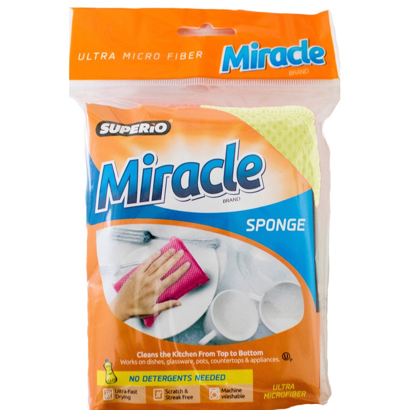 Microfiber Sponges for Dishes Kitchen Sponges Non-Scratch Sponge Dish Scrubber
