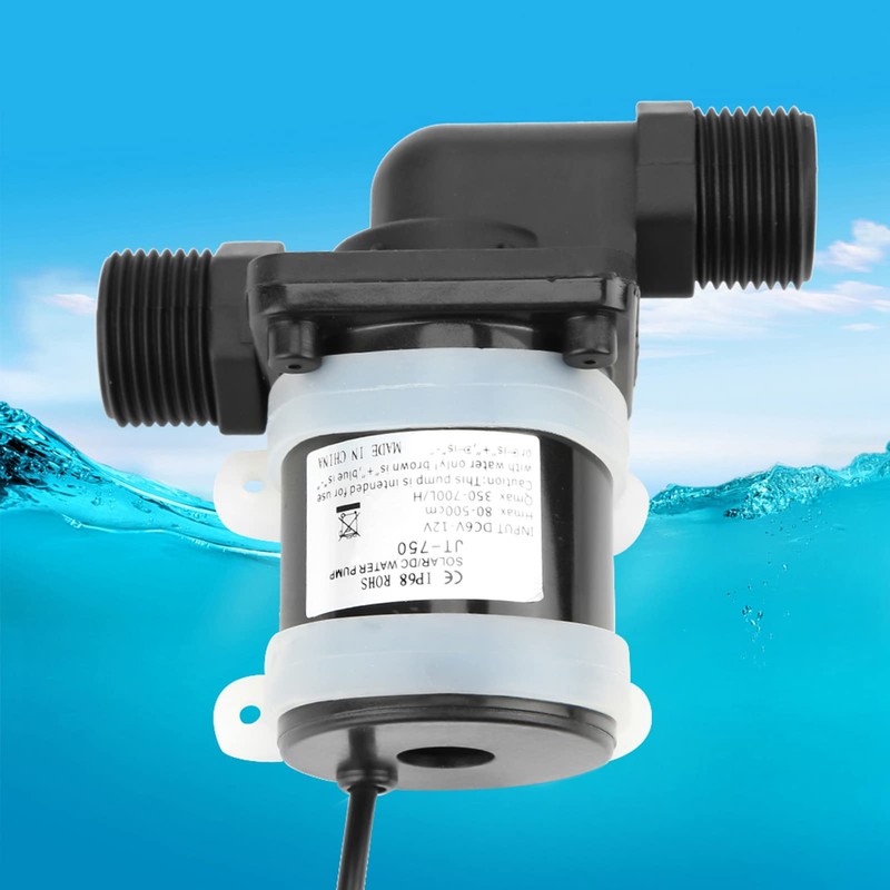 Brushless Water Heater Plug 12v Household Rubber Base Boost Pump