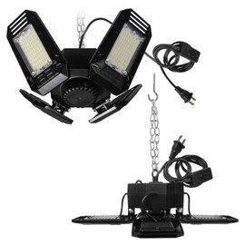 MaxLite LED Garage Light with Cord, 54W 120V, 5000K, Black Finish