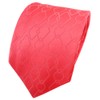 TigerTie Satin Skinny Tie Silk Tie with Red Rose Pattern