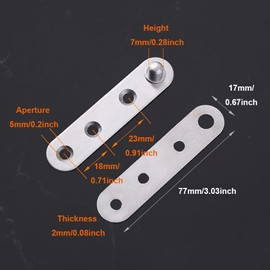 4 Pcs Door Pivot Hinge, 360 Degree Stainless Steel Rotating Hinge Pivot, Folding Flip Cabinet Cupboard Door Inset Pivot Hinge