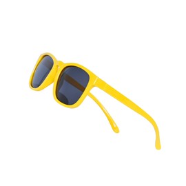 Polarised Sunglasses for Children Boys and Girls (3-12 Years) + Glasses Holder + Sunglasses Bag, yellow