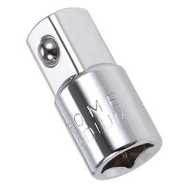 TOP-VIGOR 3/8 Inch Female to 1/2 Inch Male Socket Adapter, Chrome Vanadium Steel 3/8 to 1/2 Adapter with Ball Detent for Ratchets and Hand Tools