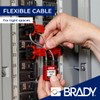 Brady Compact Cable Padlock - Lockout Tagout Security Lock -
