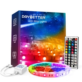 DAYBETTER Led Lights for Bedroom, 32.8ft Led Strip Lights RGB Color Changing Strip Light with Remote Control, Led Light for Room Decor, Home Decor