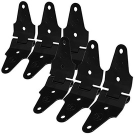 6X Transglobal Black Hinges (Roll Center, 2" Width) Works with Truck Trailer Roll-Up Door (TG-15)