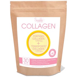 Sparkle Joint Boost (Acai Lemonade) [30-Serves] FORTIGEL & TENDOFORTE Non-GMO Hydrolyzed Collagen Peptides Protein Powder & Buffered Vitamin C Supplement Drink