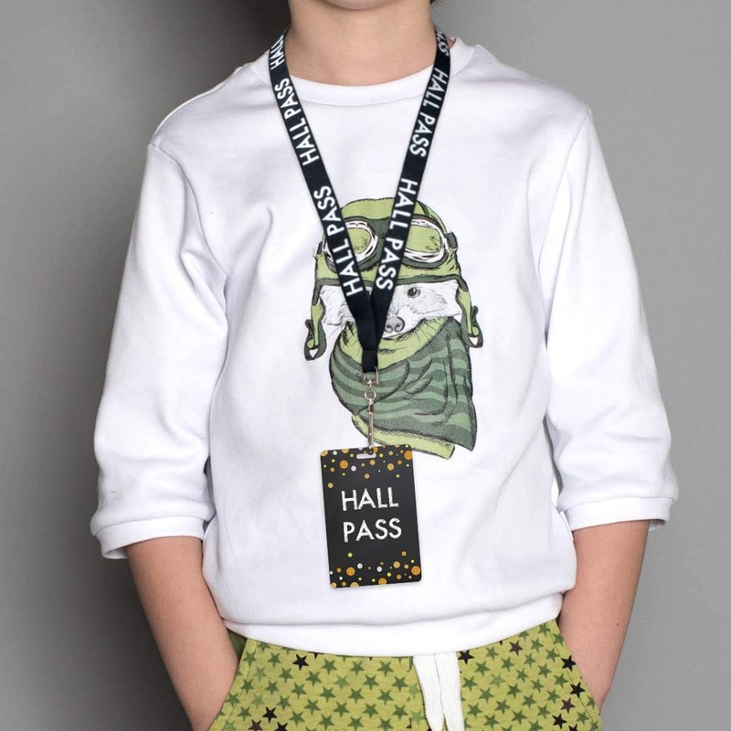 Ceiba Tree Chalkboard Hall Pass Lanyards – Set of 6