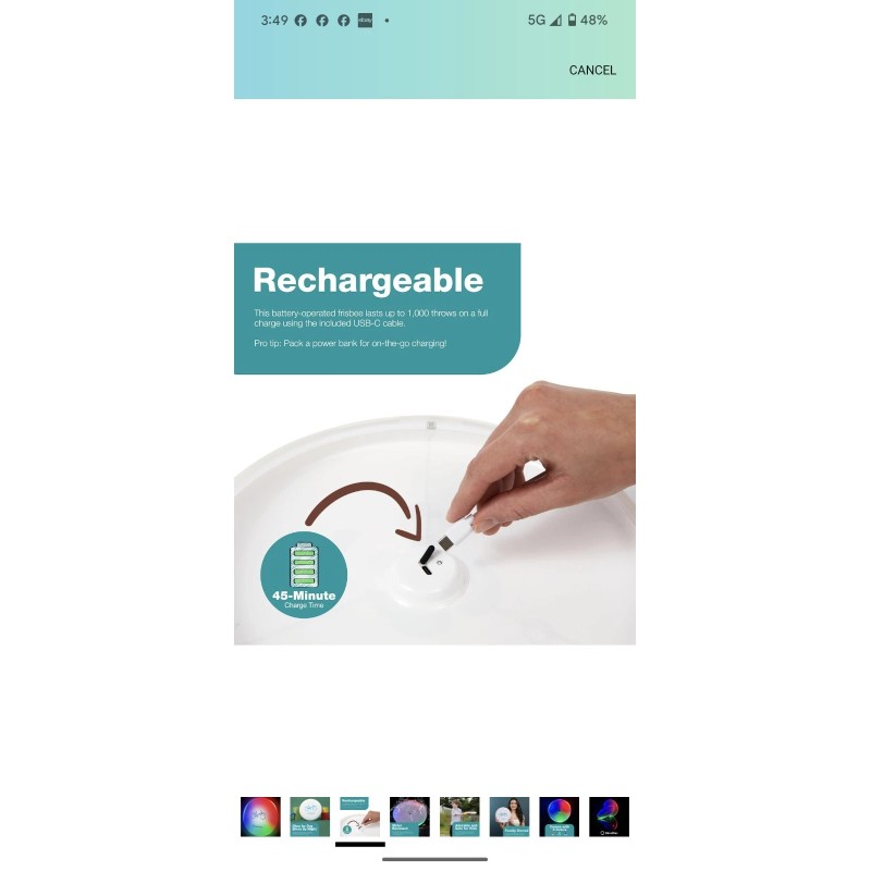 GlowDisc LED Light Up Flying Disc Frisbee, Cute Designs, Motion