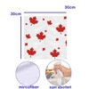 6 PCS Canada Maple Kitchen Dish Towel Set,14×14 Inch Reusable