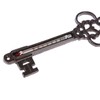 HOMESCAPES Brown Cast Iron Garden Thermometer Wall Mounted Ornate Key