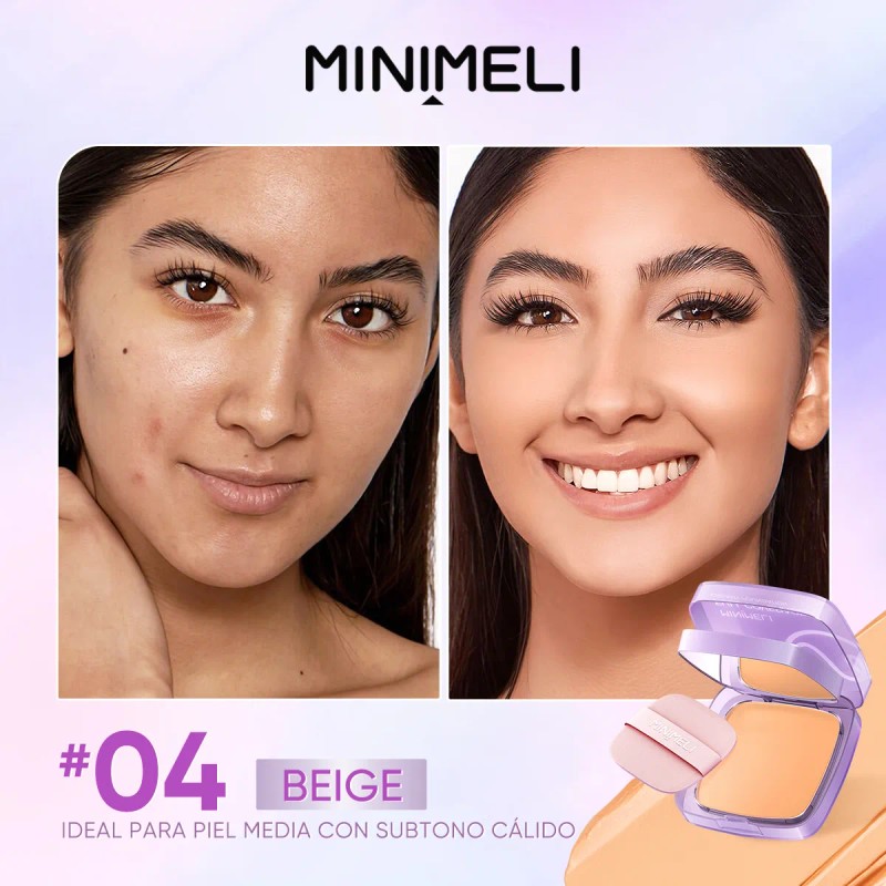 Minimeli 6pcs Kit Maquillaje Completo Base Corrector Labial