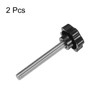 sourcing map 2pcs Star Knobs M12 x 100mm 304 Stainless
