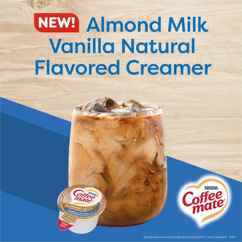 Coffee mate Plant Based Liquid Coffee Creamer Singles, Vanilla Flavored