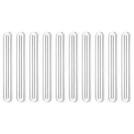 uxcell Wall Protector from Furniture, Clear Furniture Bumpers Silicone Rubber Wall Bumper Guards Cabinet Door Bumper Adhesive Wall Protector Bumpers, 5.51''L x 0.7''W x 0.2''T, 10 Pcs