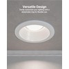 Sunco 12 Pack 6 Inch Ceiling Can Light Trim, Step