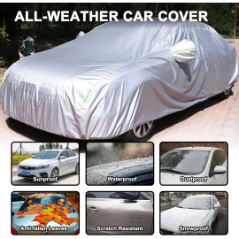 Unbranded For Lincoln MKZ Full Car Cover Outdoor Dust Sun Snow All Weather Protection