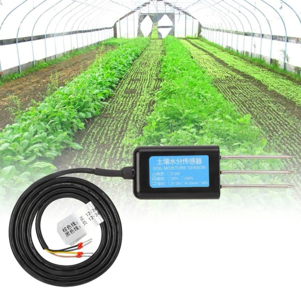 Waterproof Soil Moisture Sensor 4-20MA Output for Greenhouse Humidity Testing