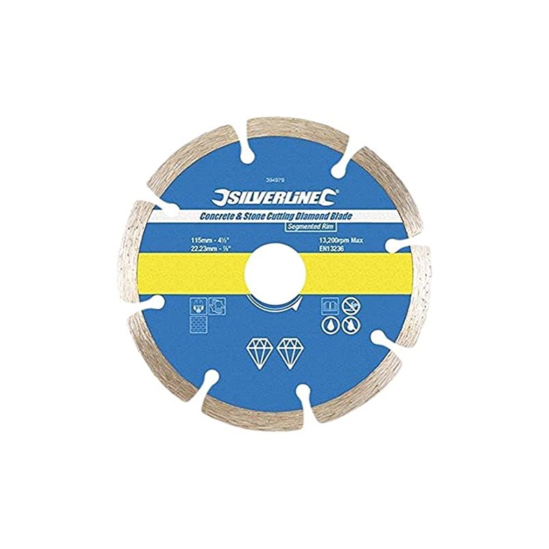 Silverline 633624 Concrete and Stone Cutting Diamond Blade 125 x