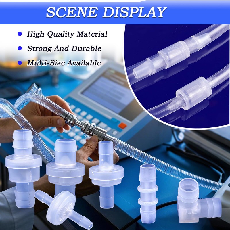 40Pcs Check Valves kit, 16-Size Plastic Hose Barb Fittings Assortment