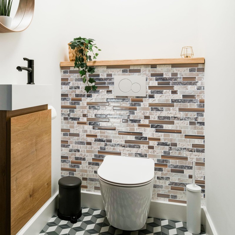 Art3d 10-Sheet Heavy-Duty Peel and Stick Backsplash, Waterproof Wall Tiles