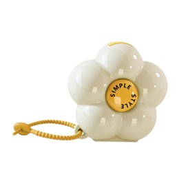 Harilla Kleine Schmuck Organizer Box Juwelierschachtel 5 Gitter und Lanyard Creative Multifunktionale Aufbewahrungsbox für Freundin Oma, Weiß