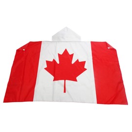 AZ FLAG - Canada Cape Flag - 150 x 90 cm - Canadian Cape Flag 100% Polyester with Integrated Sleeves and Hood - Body Flag 80 g