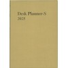 Hakubunkan 2025 A5 Weekly Desk Planner with Spin, Gold No.