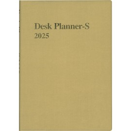 Hakubunkan 2025 A5 Weekly Desk Planner with Spin, Gold No. 177 (Begins January 2025)