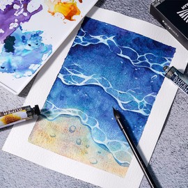 Paul Rubens Watercolour Paper 7.87 x 5.43 Inches, Watercolour Pad for Painting, 100% Cotton, Cold Pressed, Acid Free, 20 Sheets/300 g, Ideal for Beginners, Professionals, Children